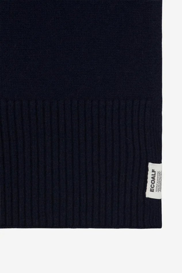 WomenMen Blue Wool Scarf Ecoalf Hats And Scarves