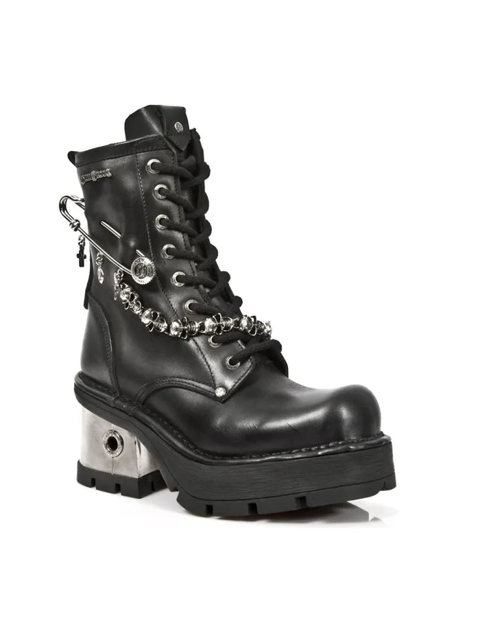 WomenMen Boot Metallic M1043C1 New Rock Boots WomenMen Boot Metallic M1043C1 New Rock Boots