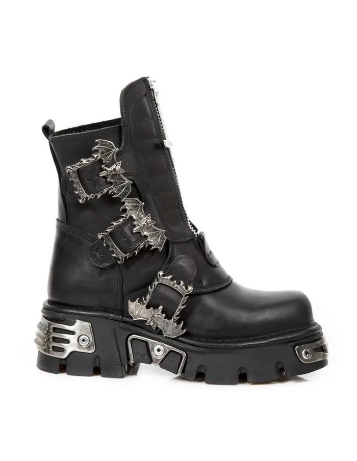 WomenMen Boot Metallic M1487C2 New Rock Boots WomenMen Boot Metallic M1487C2 New Rock Boots