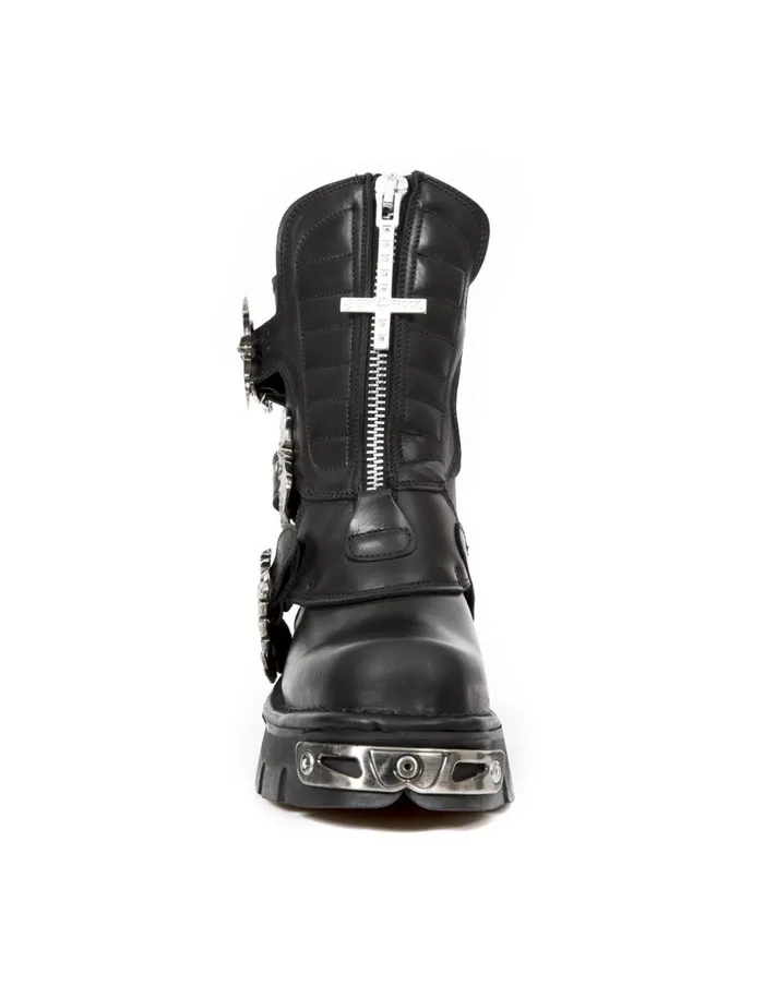 WomenMen Boot Metallic M1487C2 New Rock Boots WomenMen Boot Metallic M1487C2 New Rock Boots
