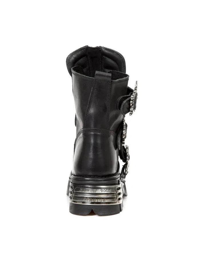 WomenMen Boot Metallic M1487C2 New Rock Boots WomenMen Boot Metallic M1487C2 New Rock Boots