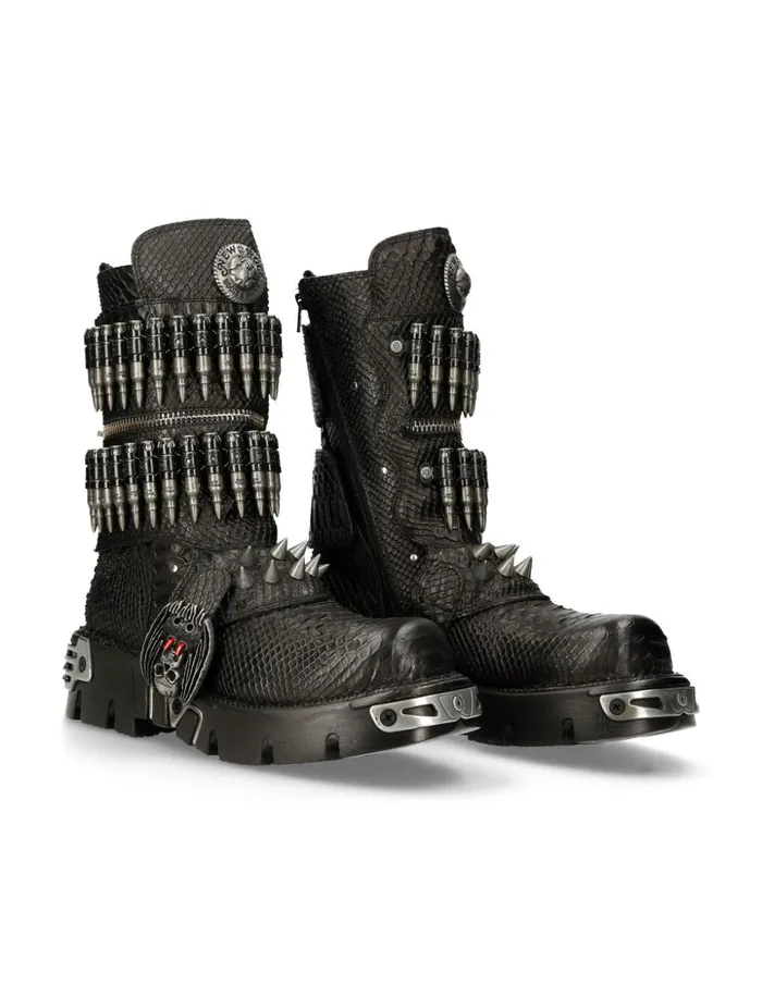 WomenMen Boot Metallic M301C2 New Rock Boots