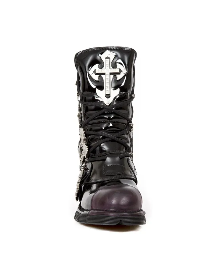WomenMen Boot Metallic M313C2 New Rock Boots WomenMen Boot Metallic M313C2 New Rock Boots