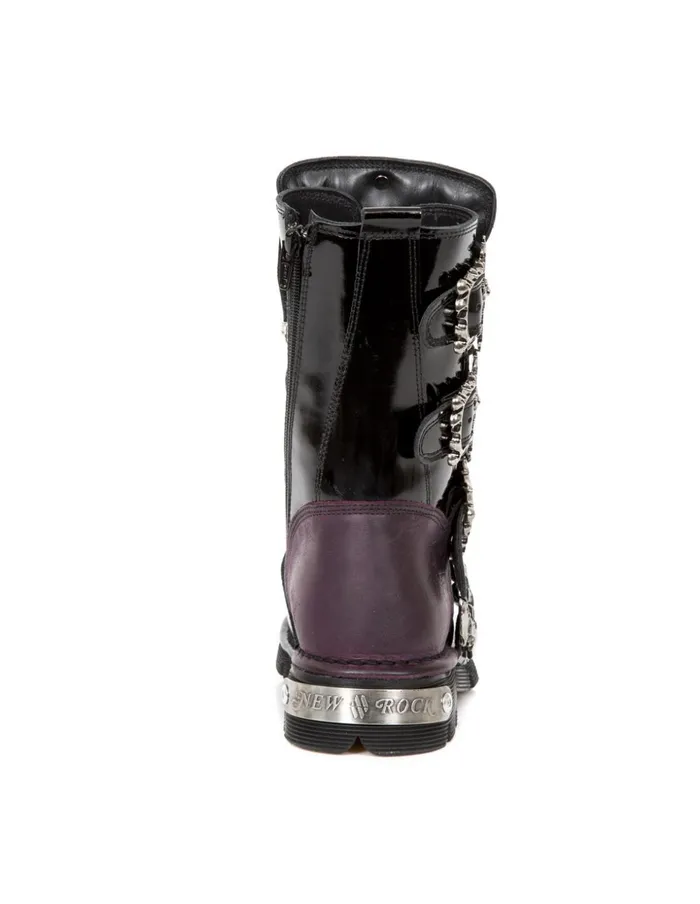 WomenMen Boot Metallic M313C2 New Rock Boots WomenMen Boot Metallic M313C2 New Rock Boots