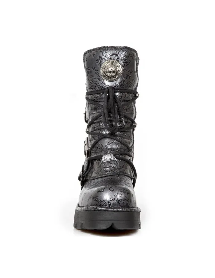 WomenMen Boot Metallic M373czC2 New Rock Boots WomenMen Boot Metallic M373czC2 New Rock Boots