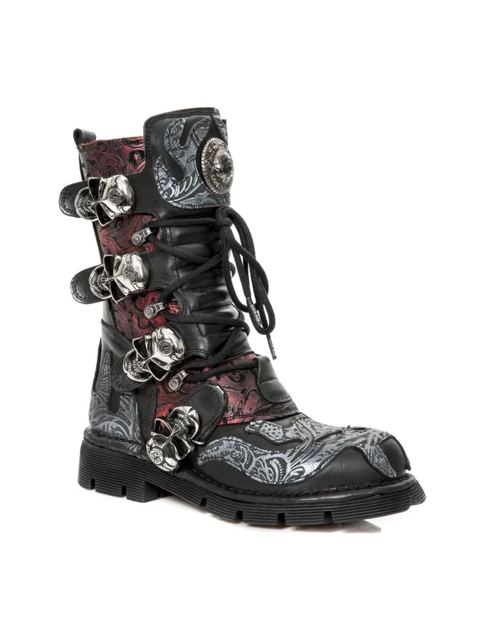 WomenMen Boot Metallic M373czC93 New Rock Boots WomenMen Boot Metallic M373czC93 New Rock Boots