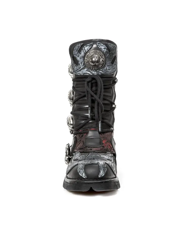WomenMen Boot Metallic M373czC93 New Rock Boots WomenMen Boot Metallic M373czC93 New Rock Boots