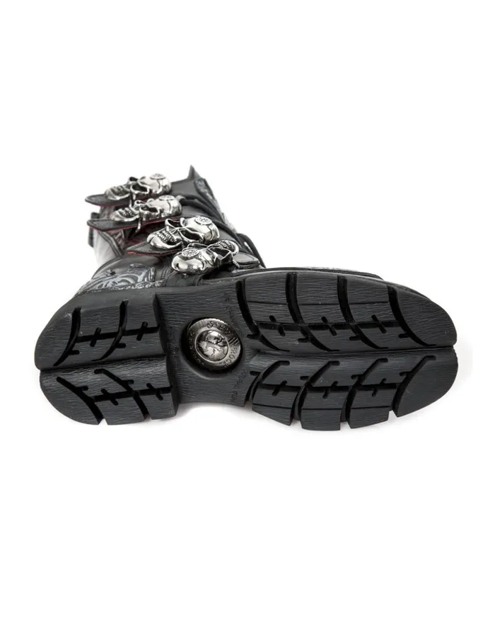 WomenMen Boot Metallic M373czC93 New Rock Boots WomenMen Boot Metallic M373czC93 New Rock Boots