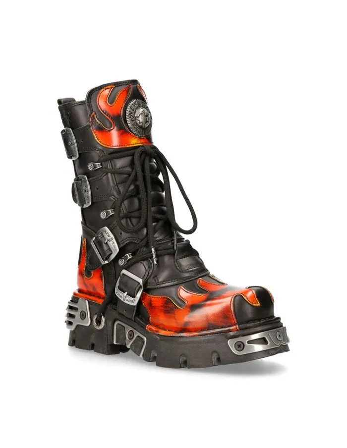 WomenMen Boot Metallic M591S1 New Rock Boots WomenMen Boot Metallic M591S1 New Rock Boots