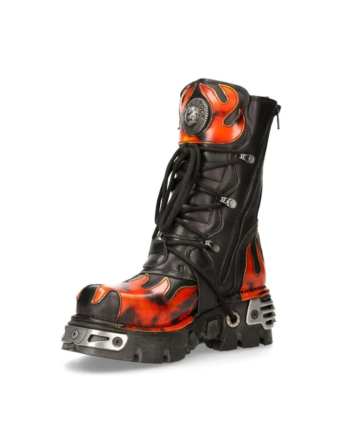 WomenMen Boot Metallic M591S1 New Rock Boots WomenMen Boot Metallic M591S1 New Rock Boots