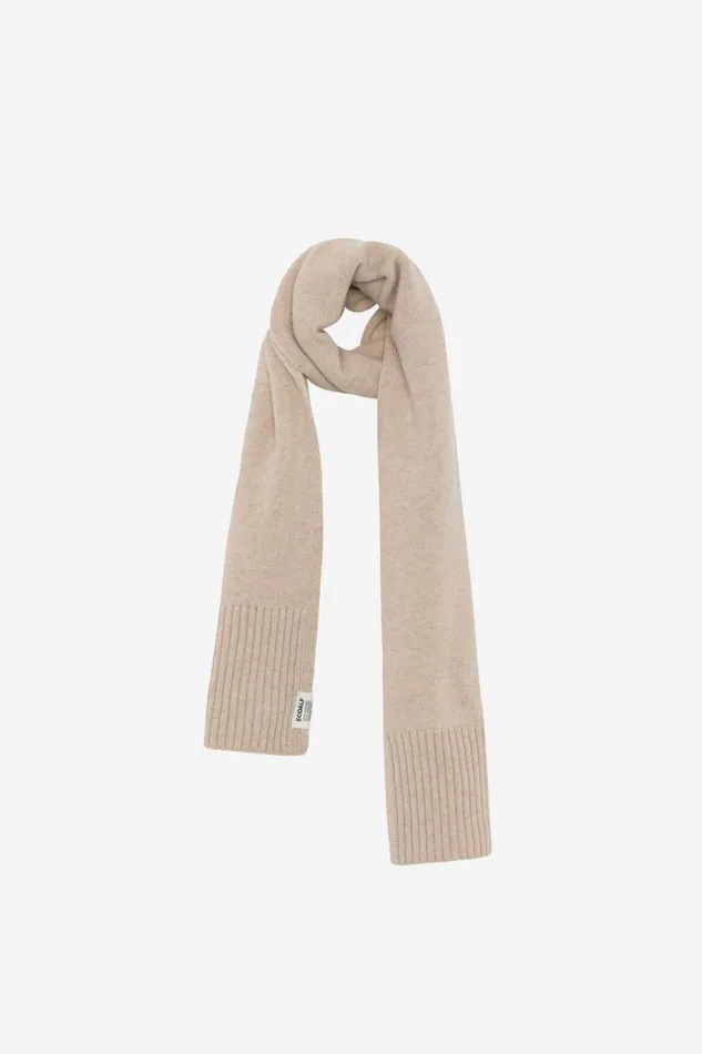 WomenMen Brown Wool Scarf Ecoalf Hats And Scarves