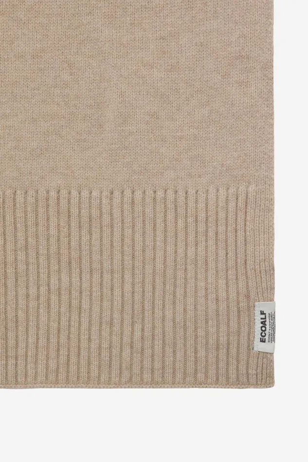 WomenMen Brown Wool Scarf Ecoalf Hats And Scarves