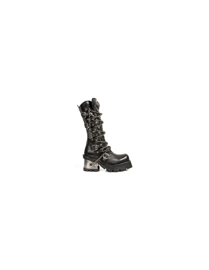 WomenMen High Boot Metallic M1017C1 New Rock Boots