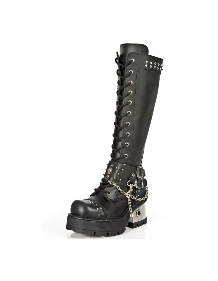 WomenMen High Boot Metallic M1027C1 New Rock Boots WomenMen High Boot Metallic M1027C1 New Rock Boots