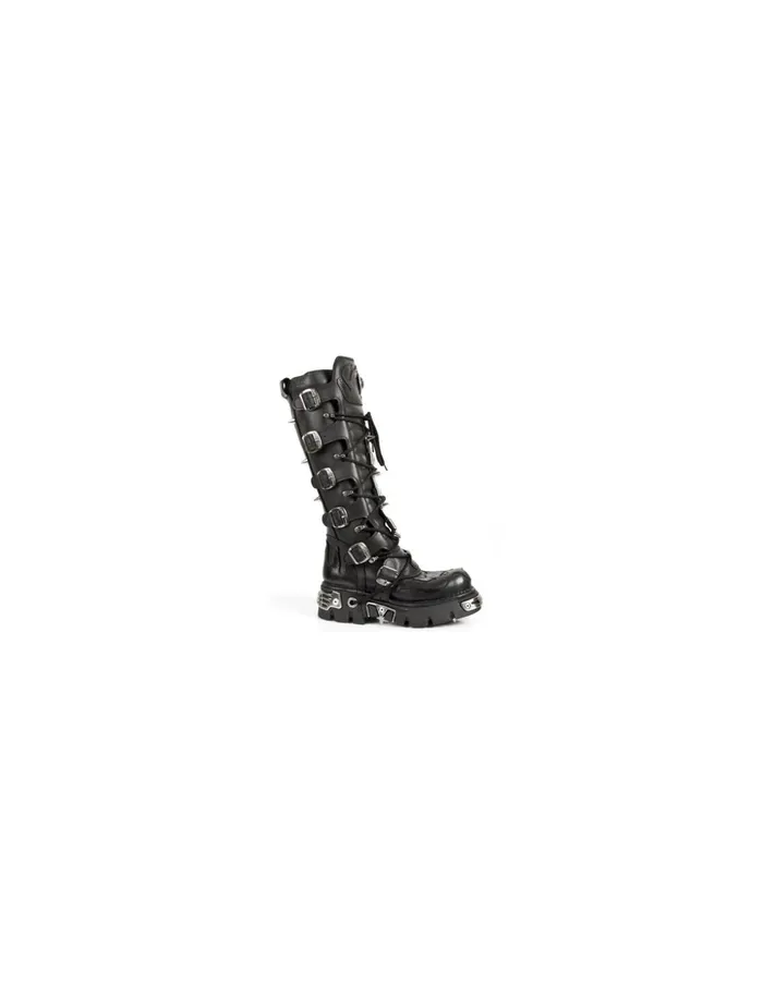 WomenMen High Boot Metallic M161S1 New Rock High Boots