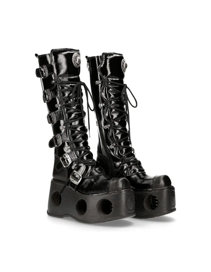 WomenMen High Boot Metallic M314S5 New Rock Boots