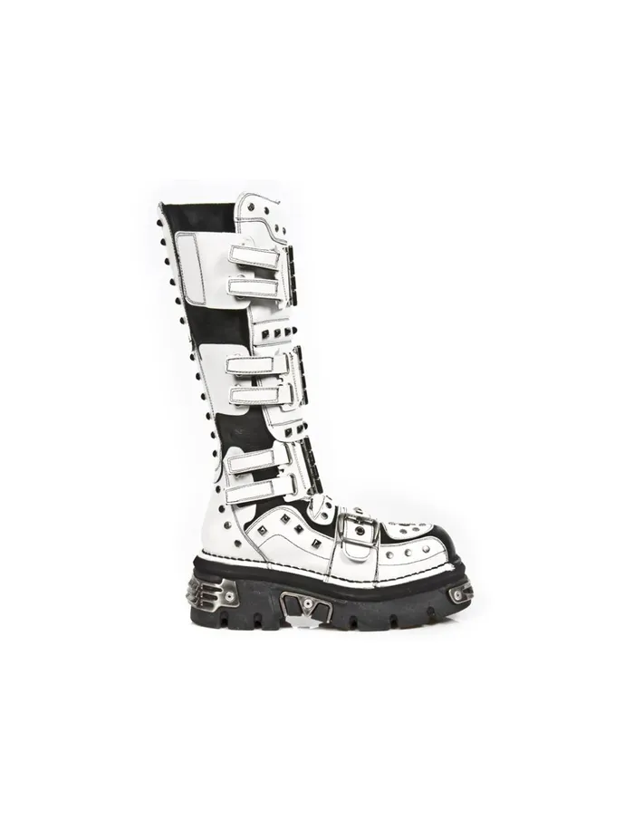 WomenMen High Boot Metallic M800C2 New Rock Boots