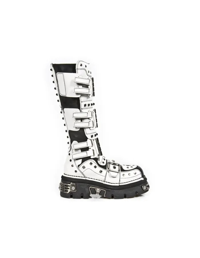 WomenMen High Boot Metallic M800C2 New Rock Boots WomenMen High Boot Metallic M800C2 New Rock Boots