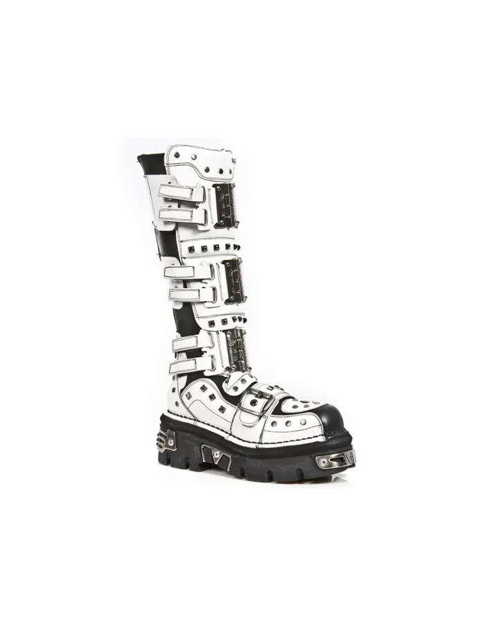 WomenMen High Boot Metallic M800C2 New Rock Boots WomenMen High Boot Metallic M800C2 New Rock Boots