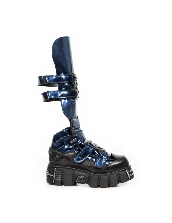 WomenMen Metallic M1511C5 New Rock High Boots