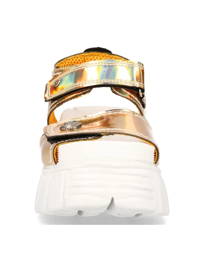 WomenMen Metallic MBios105C2 New Rock Sandals WomenMen Metallic MBios105C2 New Rock Sandals