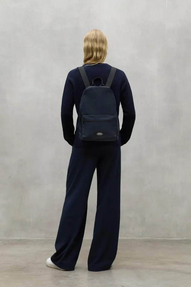 WomenMen Navy Blue Tokio Backpack Ecoalf Backpacks