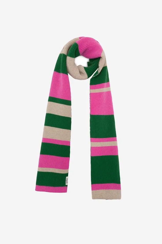 WomenMen Pink Multi Scarf Ecoalf Hats And Scarves