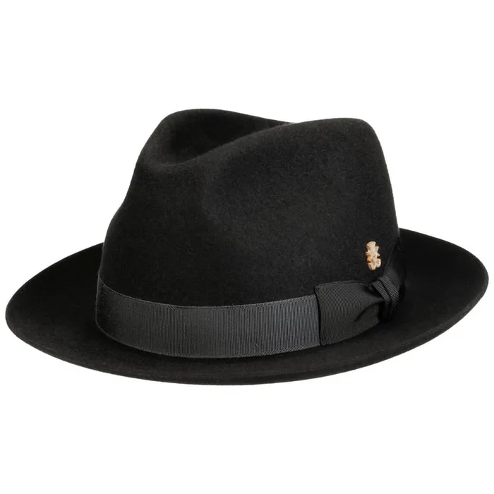 WomenMen Pork Pie Hats Mayser Premium Hair Felt Hat Zechbauer Black