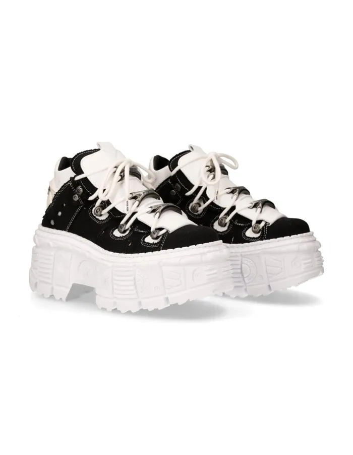 WomenMen Shoe Tank With Laces MWall106V3 New Rock Booties