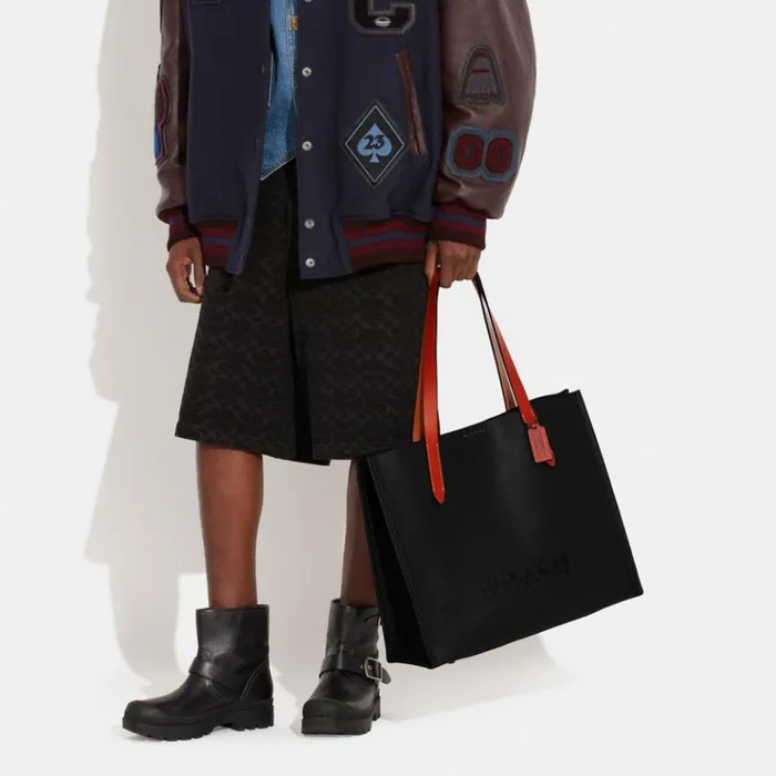 WomenMen Totes and Carryalls Coach Relay Tote Black