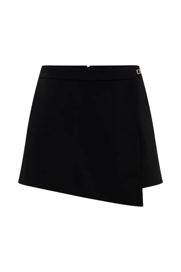 Women Meshki Bottoms Celene Buckle Skort 8211 Black