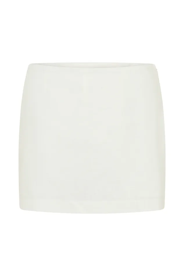Women Meshki Bottoms Ciara Linen Mini Skort 8211 White