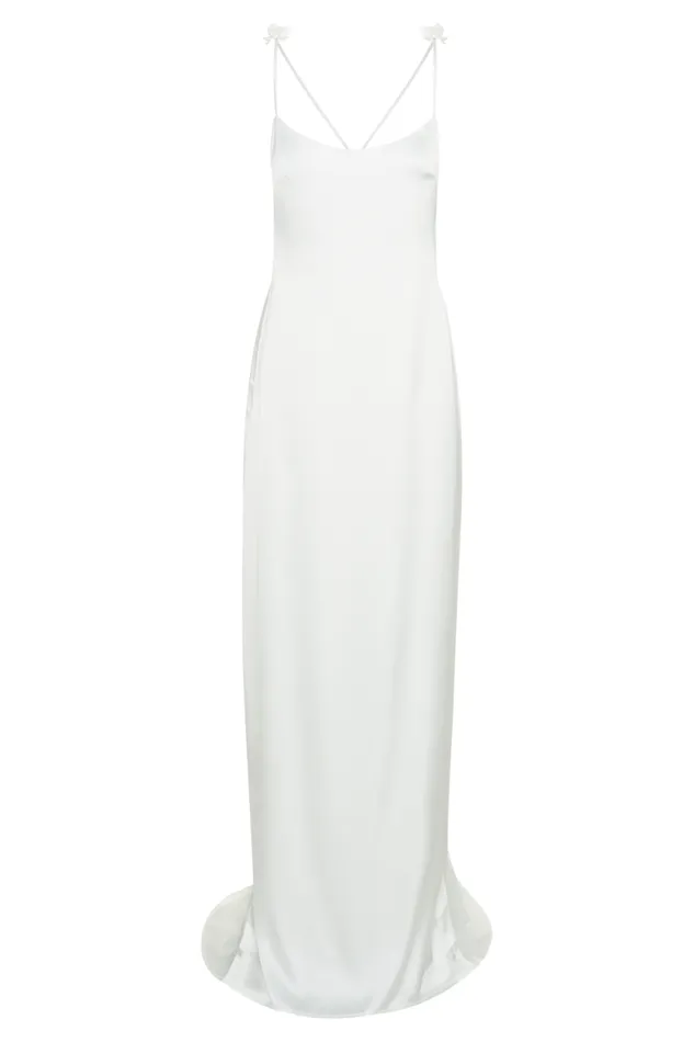 Women Meshki Bottoms Elenora Rose Gown 8211 White