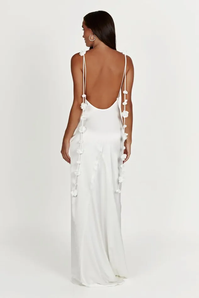 Women Meshki Bottoms Elenora Rose Gown 8211 White