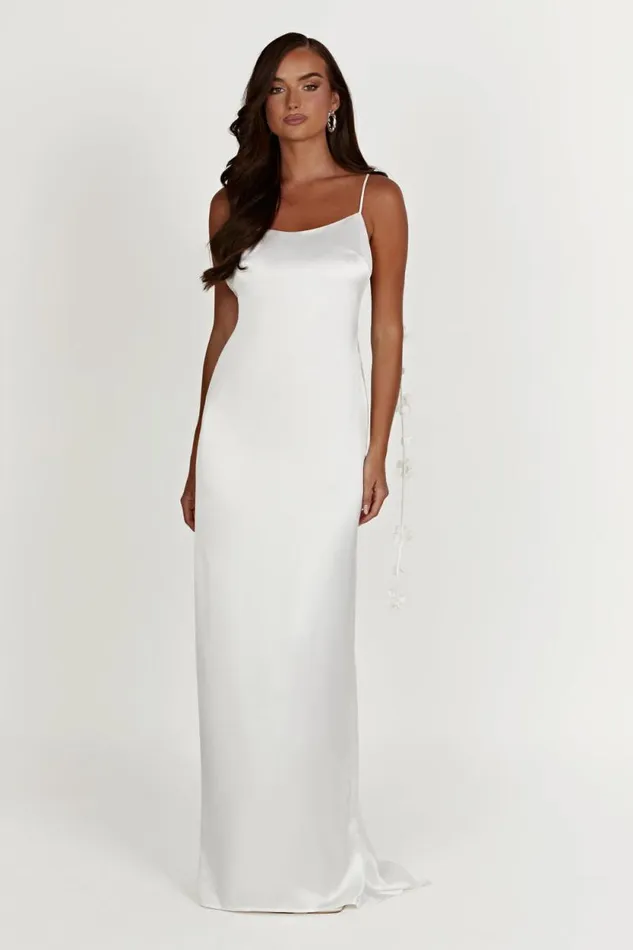 Women Meshki Bottoms Elenora Rose Gown 8211 White