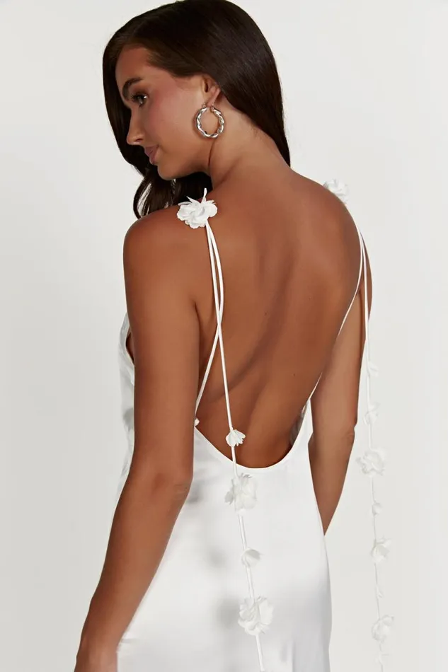 Women Meshki Bottoms Elenora Rose Gown 8211 White