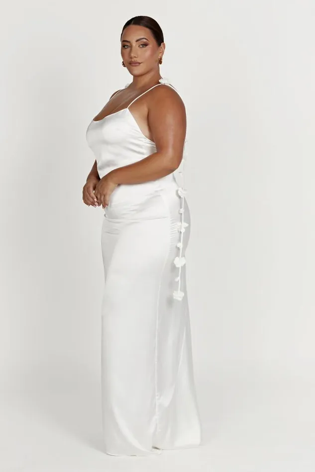 Women Meshki Bottoms Elenora Rose Gown 8211 White