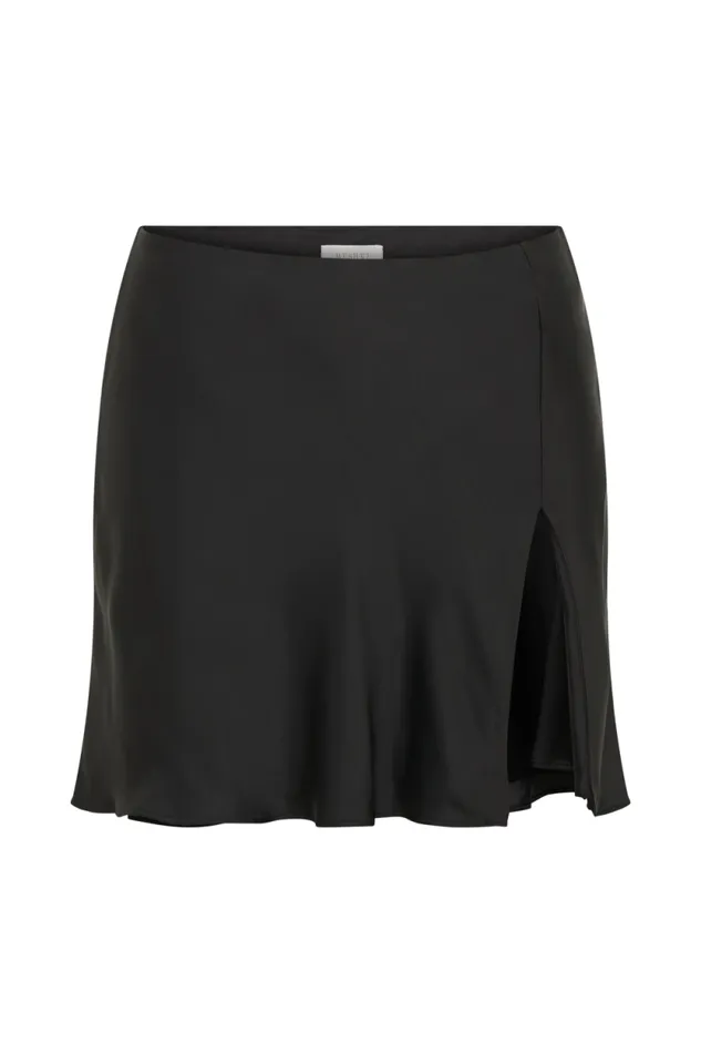 Women Meshki Bottoms Hartley Satin Mini Skirt 8211 Black