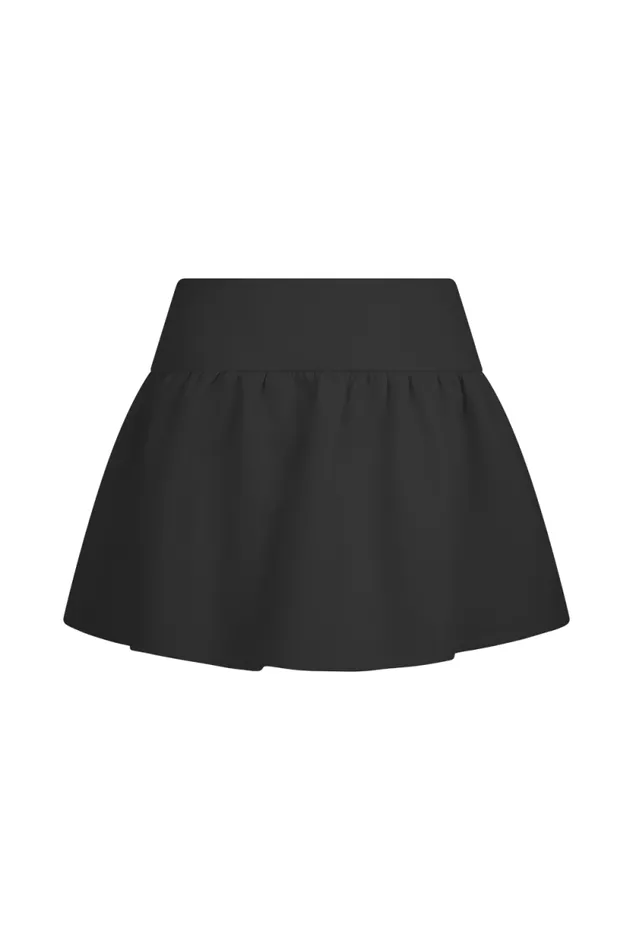 Women Meshki Bottoms Jennie Frill Mini Skort 8211 Black