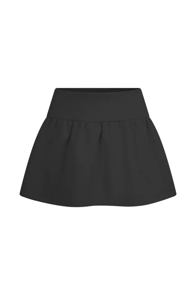 Women Meshki Bottoms Jennie Frill Mini Skort 8211 Black