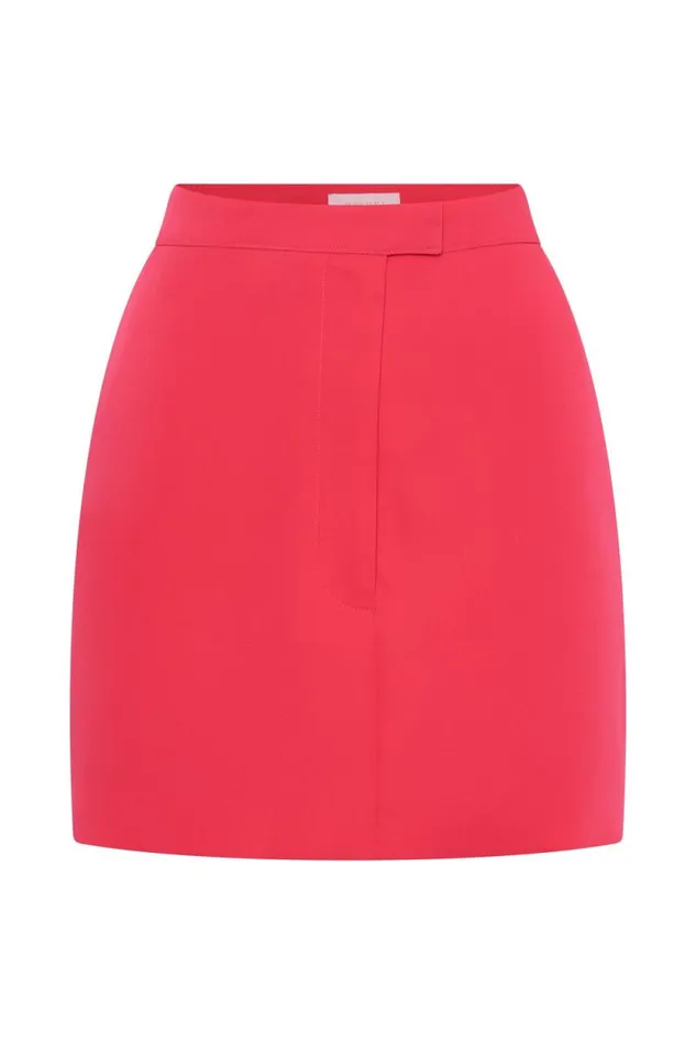 Women Meshki Bottoms Josie Crepe Mini Skirt 8211 Raspberry