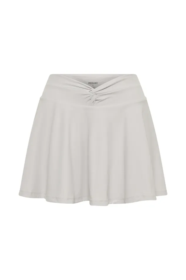 Women Meshki Bottoms Lilah Twist Mini Skirt 8211 Ice Grey