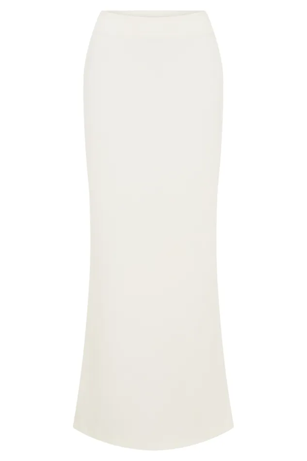 Women Meshki Bottoms Micah Suiting Maxi Skirt 8211 White