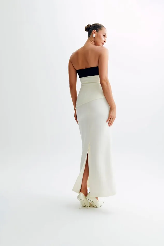 Women Meshki Bottoms Micah Suiting Maxi Skirt 8211 White