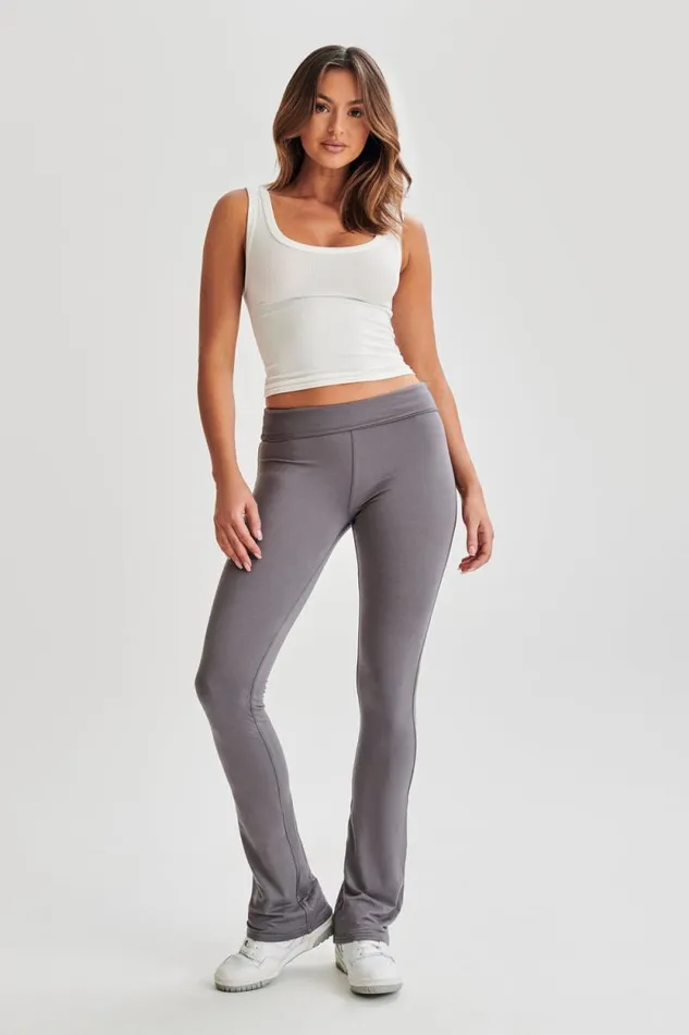 Women Meshki Bottoms Sabrina Modal Straight Leg Pant 8211 Slate Grey