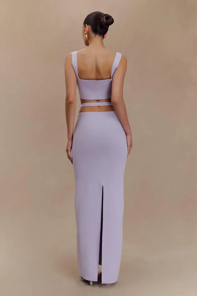 Women Meshki Dresses Alysanne Cut Out Knit Maxi Dress 8211 Lilac