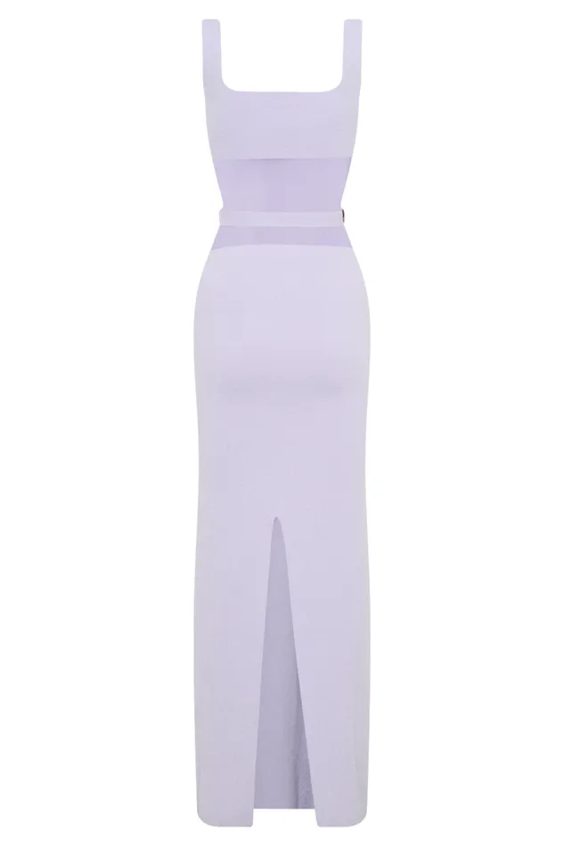 Women Meshki Dresses Alysanne Cut Out Knit Maxi Dress 8211 Lilac
