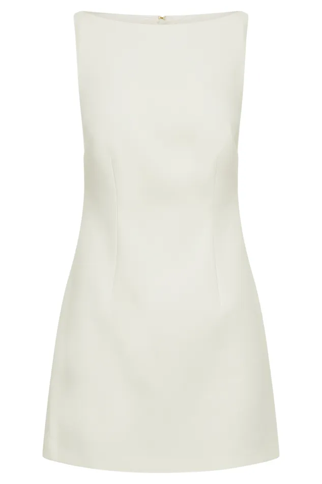 Women Meshki Dresses Angela Suiting Mini Dress 8211 Ivory