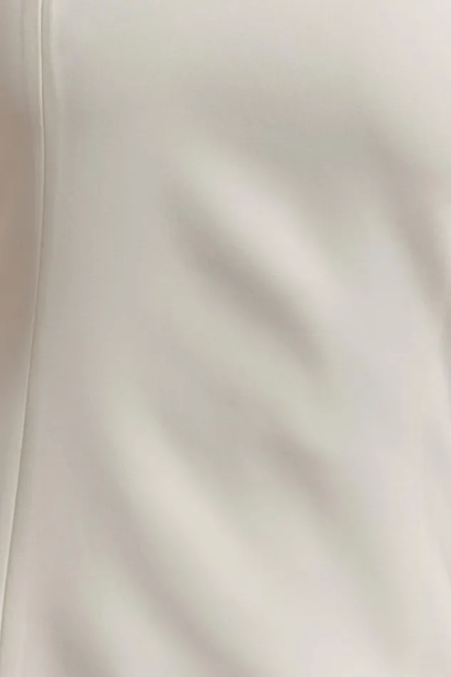 Women Meshki Dresses Baker Suiting Off Shoulder Dress 8211 Ivory
