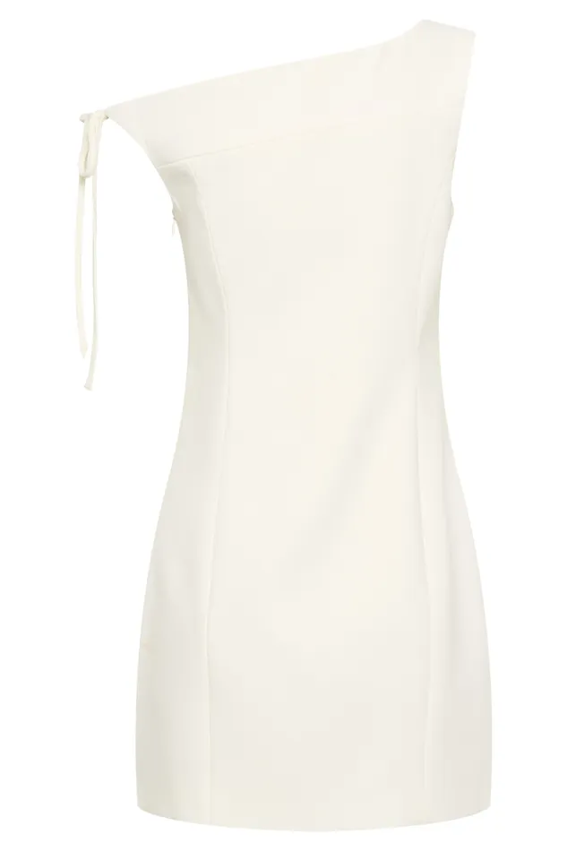 Women Meshki Dresses Baker Suiting Off Shoulder Dress 8211 Ivory